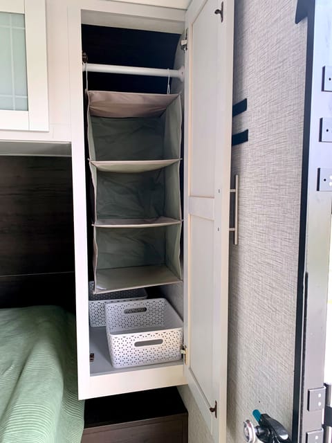 Main Closet. Organization cubes included. 