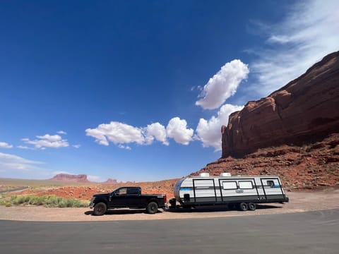 Our home on wheels outside of Monument Valley, Utah!