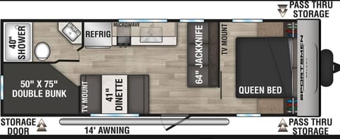 Enjoy the great outdoors in comfort! 2021 Springdale 260BH-Pet Friendly Towable trailer in Zanesville