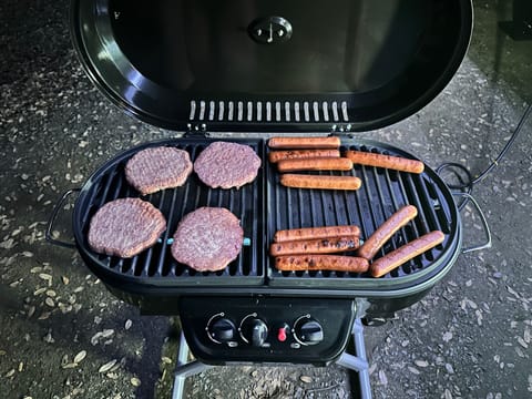 Outdoor grill add-on
