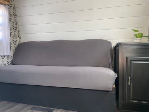 Futon, seating area pulls down to bed 