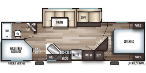 "CHEROKEE FIRE" - Sleeps 8 1BR + BUNKS Towable trailer in Dunnellon