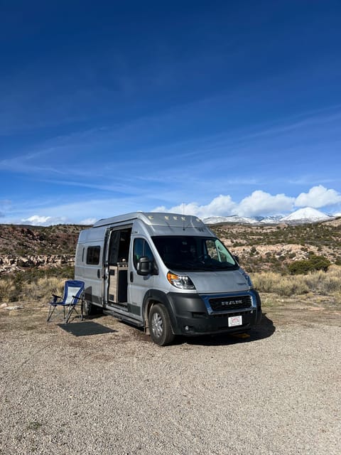 Adventure ready! We offer two of those comfy blue chairs as add-ons to your rental. 