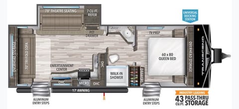 This is the exact layout design of the camper! 