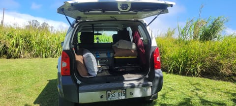 White Xterra 4x4 Premium Rooftop Tent Drivable vehicle in Makawao