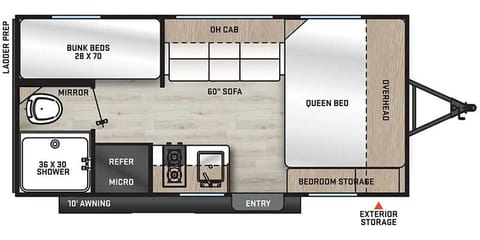 2024 Catalina Sleeps 5 With Bunk Beds! Towable trailer in Hesperia