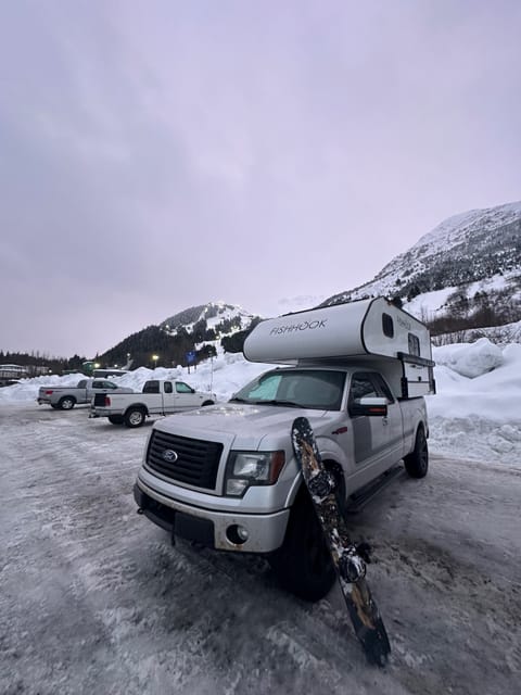 2012 F150 "Foxtrot" and 2023 Cache Camper Drivable vehicle in Girdwood