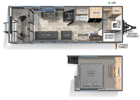 TINY HOUSE ON WHEELS - LUXURY RETREAT - 2024 TIMBERWOLF 16ML Towable trailer in Atascadero