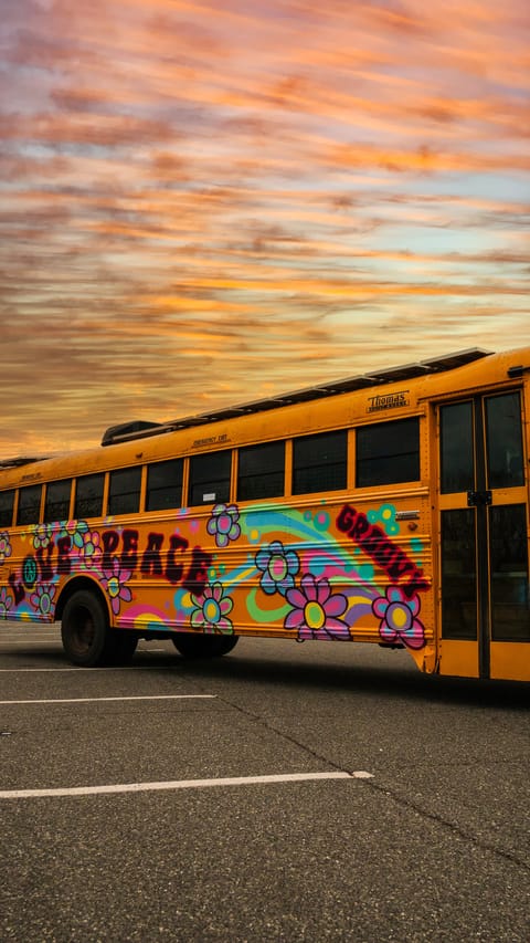 The Last Stop Skoolie! - Hippie Themed Converted School Bus Campervan in Staten Island
