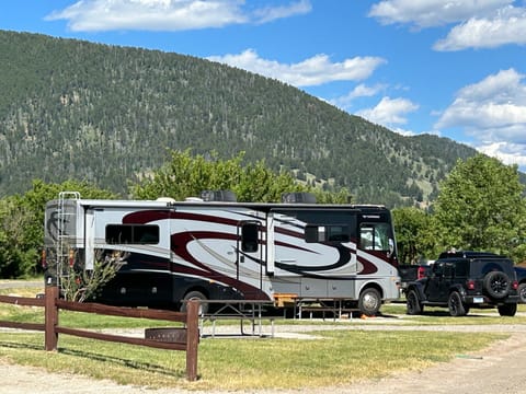 Campsite just outside West Yellowstone. 