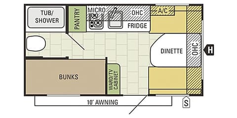 Floor Plan for our AR-ONE 16BH.