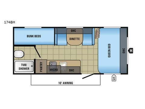 2017 Jayco Jay Flight SLX 7 174BH Towable trailer in Sanford