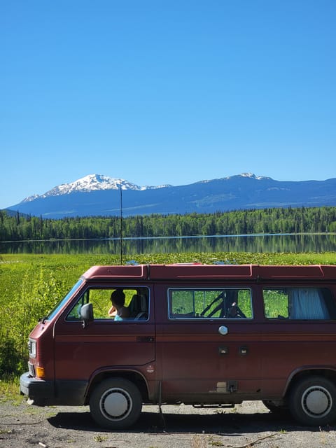 Clifford, The Little Red Van; Northern BC 'VW Westy Adventure-Mobile' Campervan in Terrace