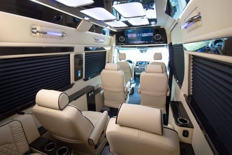 6C Sprinter Rental- 2025 Mercedes Ultimate Coach Drivable vehicle in Blue Ash