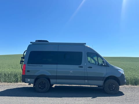 The Nomad Nest loves an open road! Here she is shining in Montana! 