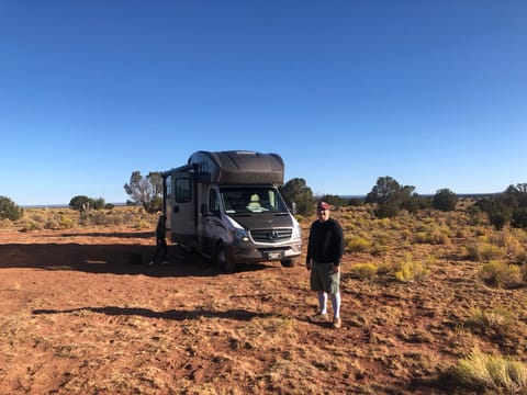 Boondocking near the Grand Canyon, AZ.