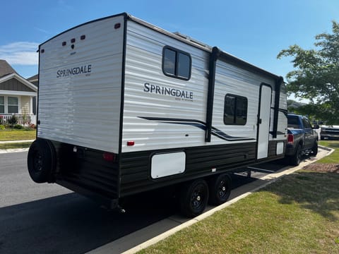 Compact Family friendly Keystone Mini Towable trailer in Matthews