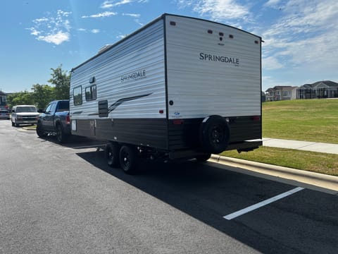 Compact Family friendly Keystone Mini Towable trailer in Matthews