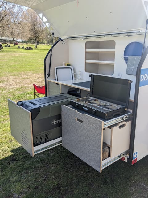 Fully equipped outdoor kitchen