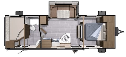 Rice's Open Range Ultra Lite Travel Trailer Drivable vehicle in Spruce Grove