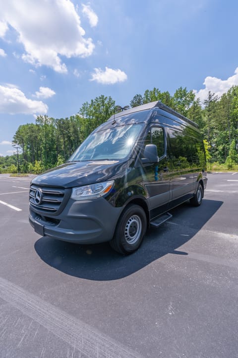 Glory has an awning and roof rack!