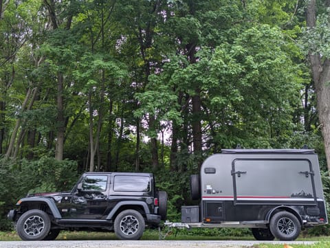 The size of the Explore is compact. Towing made easy!