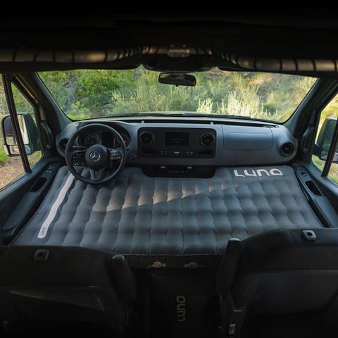 Optional mattress upfront on driver's seat  similar to luno