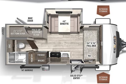 2021 GeoPro BHS (Can be towed by most mid-sized SUVS) Towable trailer in Rochester