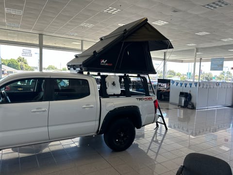 Toyota Tacoma Crew Cab 4x4 with Overland Rack and Roof Top Tent RV in Hayward