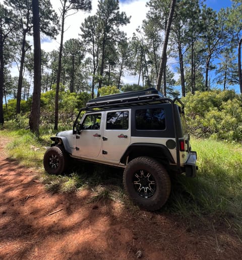 Silver Jeep Wrangler RV in Lihue