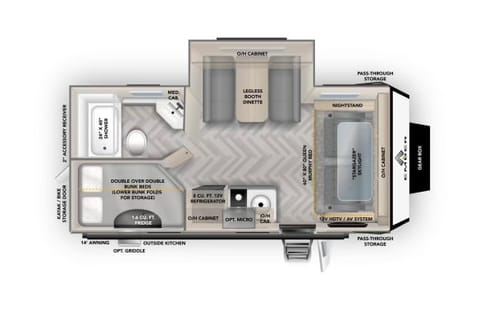 Layout of camper. 