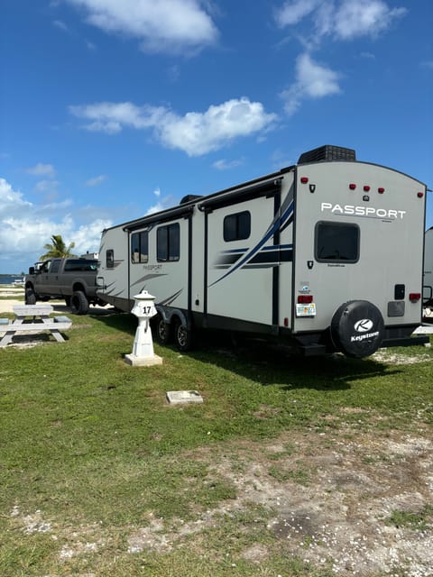 Getting ready to set up trailer 