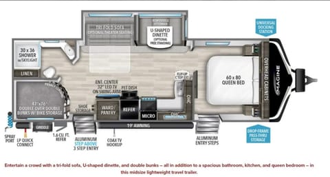 2021 Grand Design Imagine 2800BH Travel Trailer (delivery only) Towable trailer in Georgetown