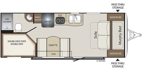 Bullet Crossfire 2200 With Bunk Beds Towable trailer in Holladay