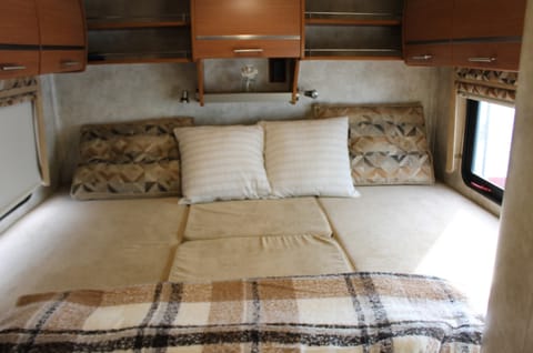 Bedroom converts from two Twin Beds to a King Bed very easily!