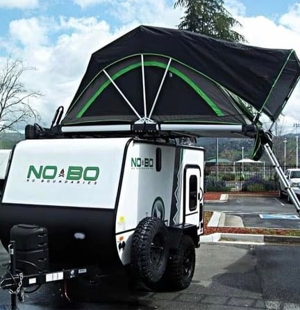 Meet Bo: off grid mini toy hauler Towable trailer in Plymouth