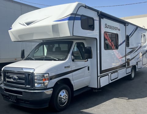 No need to wrap our units with company logo, we make sure our customer looks like a pro driving our units into the campgrounds. Clean body no dents. 
- Living room slide is in ***