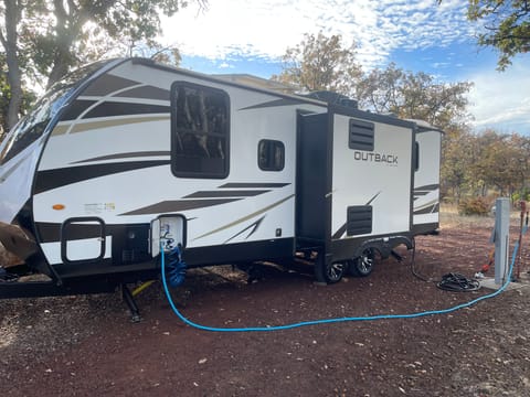 Exploring Nature's backyard, with an Outback Towable trailer in Modesto