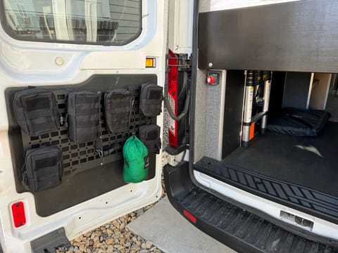 more storage. Includes Hammock (green bag)