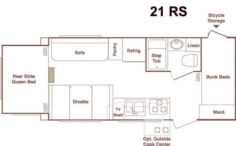 Cute, fully stocked Keystone Outback with rear slide sleeps 6 Towable trailer in Hillsboro