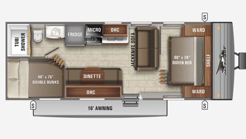 Jayco Flight Bunkhouse Towable trailer in Fishers