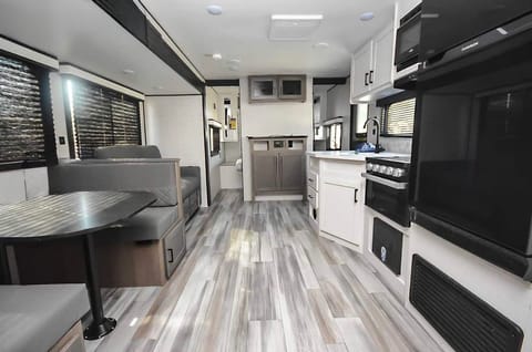 Den area looking from bunkbeds