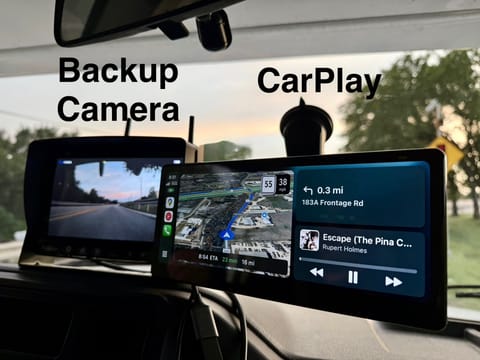 Backup Camera and Apple Carplay for ease of navigation and driving! CarPlay can be requested as a free upgrade add-on at checkout
