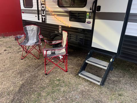 Hideout with "Heidi" Towable trailer in Windcrest