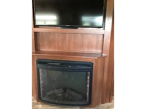 Fireplace and TV