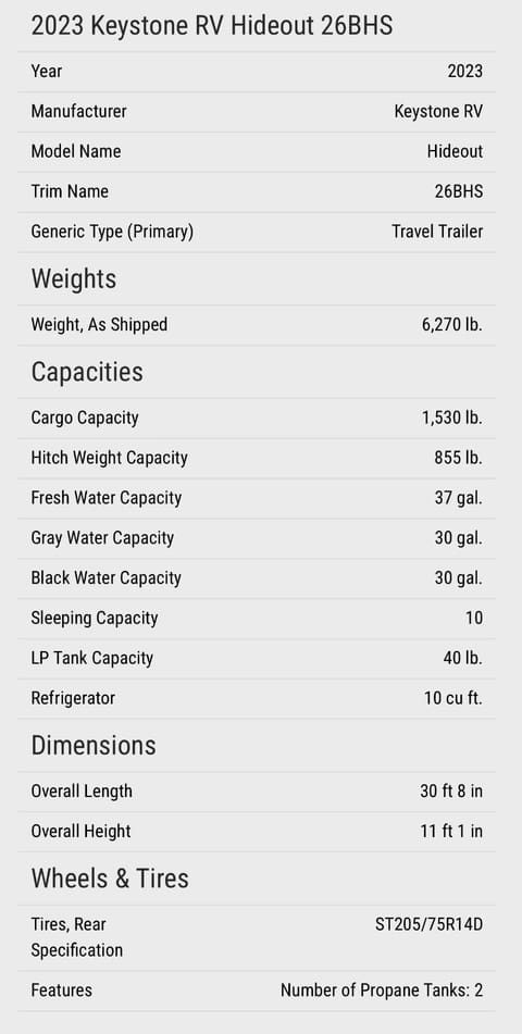 The Weekend Wonder Towable trailer in Grand Junction