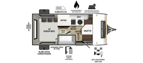 Super lightweight R-pod 171c (brand new!) Towable trailer in Ramona