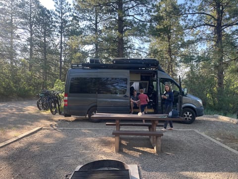Sight Seeing Family Camper Campervan in Lodi