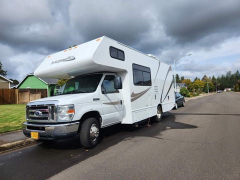 Happy Sasquatch Drivable vehicle in McKenzie River