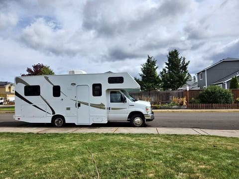 Happy Sasquatch Drivable vehicle in McKenzie River